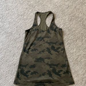 Green camo Lululemon tank